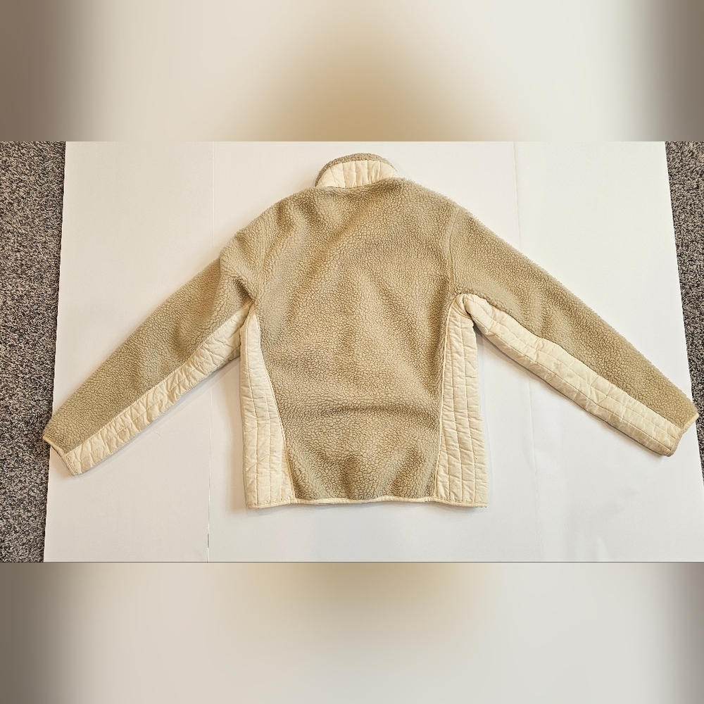 Patagonia Women's Retro-X Synchilla Tan/Cream Warm Jacket--Size Medium - Picture 3 of 9
